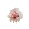 Ciondoli da 1 pcs dolce goccia di perla fiore di pesca grappolo fiorente fai-da-te in rilievo per gioielli che preparano orecchini tessuti