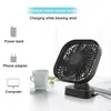 Mini ventilateur USB Batterie rechargeable avec minuterie Vent fort 3 vitesses 7 Leaf Desktop Portable Office Quiet Camping Outdoor 240424