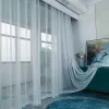 Zabiegi zabiegi Asazal White Tiulle Sheer Cour Window Gazy Gazy do salonu balkon niestandardowy rozmiar nowoczesny drapy drapy sypialnia ręcznik Deco