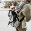 Puppy de voyage en plein air sac à dos de chien moyen pour les petits chiens respirants à pied des sacs bulldog français accessoires pour animaux de compagnie 240420