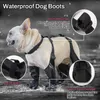 Appareils pour chiens Boots extérieurs Chaussures non glissantes pour la pluie Snow Route de randonnée Bootes anti-glissement