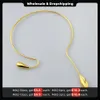 ENFASHION Water Drop Choker In Necklace For Women Trending Products Necklaces Gold Color Fashion Jewelry Free Return P223317 240430