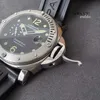 2024 Unisex Luxury Watch Classic Wristwatch 44mm Sports Mens Watch Black Glow Waterproof Rubber Date Display Luxury Watch Black Plate Light Green Time Mark Tap R643