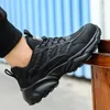 Chaussures de sécurité blanches hommes Bottes d'orteil en acier Sneakers de travail anti-smash