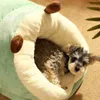 Camas de gato móveis de cachorro pequeno cão pequeno cão de cachorro respirável casa chinelos de cachorro em forma de cachorro -gato bolsa de dormir dobrável lavável casa de animais de estimação
