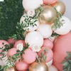 Dekoracja imprezy Macaron balony girland girland dziewczyna Pierwszy urodziny wystrój baby shower chrome złote ballony w stylu vintage Temed