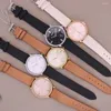 Wristwatches Women's Watch Japan Quartz Hours Simple Fine Fashion Dress Bracelet Real Leather Girl Gift Julius No Box