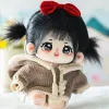 Poppen 20 cm geen attribuut kawaii katoenen pop met skelet zwart haar diy poppen pluche menselijke poppen figuur poppencollectie cadeau