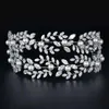 Bandons de mariage Accessoires de coiffure de mariée Diademes Crystal CZ Pearl Elegant Bride Tiaras and Crown Birthday Party Womens Bandband Q240506