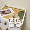 Designer Sandals Women Interlocking Rubber Slippers Slides Ladies Flat Beach Jelly Script Mule Waterproof Luxurys Loafers Shoes With Box 【code ：L】