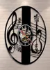 Väggklockor Treble Clef Music Note Art Clock Musikinstrument Violin Nyckel Rekord Klassisk heminredning Gift6804320