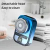 Shavers électriques Rasoir électrique électrique portable Razor électrique pour hommes mini-barbe 2gears