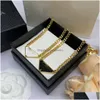 Pendant Necklaces Designer Sier Gold Pink White Color Necklace Women Triangle Letters Love Trendy Punk Enamel Cool Street Womens Penda Dhsdh