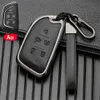 Zinc Alloy Car Remote Key Case Keyless Fob Cover Holder Bag Chain For Cadillac CT5 5 Buttons Smart Styling 240425