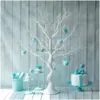 Dekorative Blumen Kränze Plastikpflanzen Kristall 75 cm Ast Weihnachtsbaum Esstisch Requisiten Home Dekoration Zubehör Weddin Dhiuh