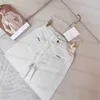 Modedesignerin Frauen Jeans 2024 Frühes Frühling Neue Mode Casual High Taille schlampe doppelpockt gestickte Weitbeinjeans
