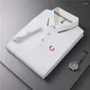 Polos masculin 2024 Polo brodé de haute qualité T-shirt Summer Top Top Trend Business Casual Business