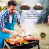 Accessoires portables BBQ Grill Grill en acier inoxydable Small Mini BBQ Kit à outils extérieurs Cuisine Camping Picning Beach Portable BBQ