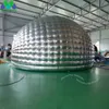 Party Disco Inflable Half Igloo Tenta Air Dome Luna para publicidad de escenario plateado blanco Marquee 10m de ancho (33 pies) con soplador