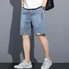 Y2K męscy luźne workowate dżinsowe menu dżinsy modne streetwear hip hop długie krótkie krótkie krótkie
