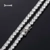 مجوهرات راقية الهيب هوب الرجال النساء مطلي 925 الجنيه الاسترليني الفضة VVS Moissanite Diamond Cluster Cluster Necklace Necklace