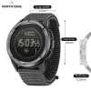 Uhren Nordkante Alpen Herren Kohlefaser Digital Uhrenschock Militray Sport Super Light Outdoor Compass wasserdichte 50 m Armbanduhr