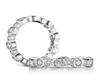 Clusterringen 100 Pure 925 Sterling Silver CZ Zirkoon Ring Ring Row Boorstapelbare sieraden voor vrouwen Party Promise Wedding3716297