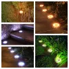 装飾4PCS 20LED SOLAR GROUND LIGHT GARDEN LAWN PATHWAY階段ヤードランドスケープデコレーション用の屋外防水