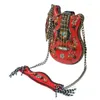 Sacs à bandouliers Fashion Femmes Bag Guitar Design Ladies Chain de perle Cross Crossbody Vintage Femme Messenger