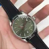 Designer Watch reloj watches AAA Automatic Mechanical Watch Oujia Haima Three Needle Six Calendar Green Automatic Mechanical Watch