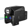 Lichten magorui 500 lumens blauwe balk voor pistool schokbestendig rood groen laser zicht voor pistool USB oplaadbare batterijen laser zaklamp