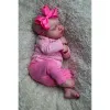 Lalki 50 cm już skończyły Reborn Baby Loulou Spi Doll Miękka skóra 3D z widocznymi żyłami ręcznie robionymi darami dla dzieci