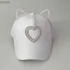 Caps chapeaux Childrens en forme de coeur en forme de coeur Cap Girls Perle Boucle Back Protection Sole