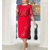 Rimiut plus maat 5xl 4xl dames zomer herfstjurk elegante kanten jurk vrouwelijke blauwe avond feestjurken vestido big size fat mm 240506