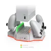 Racks Dobe per Xbox Series S REDUNT FAN di raffreddamento verticale RGB con doppio controller Caricatore di caricabatteria di ricarica Dock Xbox SS TYX0663D