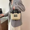 Umhängetaschen 2024 Sommergras Basg für Frauen Bohemian Beach Bag Designer süße Geldbörsen und Handtaschen