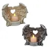 Houders Angel Wings Candle Holder Vintage Guardian Tea Light Candle Holders Decoratief Resin Angel beeldje met hartvormige vleugels CA CA