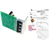 Amplificador LJM CLONE Quad606 Board 125W 8R/ 250W 4R MONO POWER AMPLIFICADOR COM ANGLE DE ALUMING CC + 45V