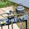 Gereedschap Outdoor Multifunctioneel vouwkampvuur Grill draagbare roestvrijstalen BBQ Grill kleine barbecue grill mini gaskachel accessorie