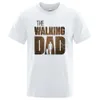 Męskie koszulki The Walking Dad Funny Strt Printed Men T-shirts Modna lato bawełniana koszulka luźna ograniczona krótkie pęcherzy