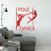 Stickers Dance Studio Vinyl Wall Decall Pole Dance Sexy Girls with No Clothes Passion Dancer Art Mural BAR Decoration