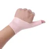 Guantes 2pcs/par de la muñeca de gel de silicona aparatos de soporte de muñeca sin dedos estabilizador del pulgar para alivio de la artritis del dolor tendonitis