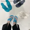 Fashion Original H Designer Slippers 2024 New Summer Herringbone Jelly Womens Slippers Clip Fash