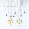Подвесные ожерелья 3 шт. Мода простые сплайсинговые ожерелья изящное магнитное сплаво