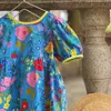 Summer Children Beach Robes Bohemian Style For Girls Flower Print Toddler Kids Girl Long 38y 240428