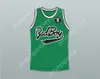 Niestandardowe nie męskie młodzież/dzieci Biggie Smalls 10 Bad Boy Green Basketball Jersey z łatką zszyta S-6xl