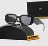 Enkla män solglasögon designer brev avslappnade solglasögon kvinnor sonenbrillen nyanser flerfärgade glasögon i triangulär högkvalitativ MZ130 H4