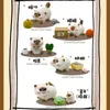 Kawaii Azuki Blind Box Bean Curd Small Siam Daily Fashion Play Cute Dog Mystery Hand Action Doll Cat Ornamenten Kinderen cadeau 240426