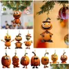 Decorações de Natal Pingentes de Ação de Graças Halloween acrílico Pumpkin Tree pendurado pendente de outono ornamentos de outono 829 Drop dell Dhawe