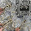 Faux Leather Designer Bracelet Letter Bangle Men Womens Crystal Brand Bracelet Jewelry 18k Gold Titanium Steel Wristband Cuff Lover Gifts